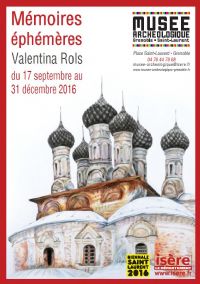 Exposition Mémoires Ephémères par Valentina Rols. Le mercredi 7 décembre 2016 à Grenoble. Isere.  18H00